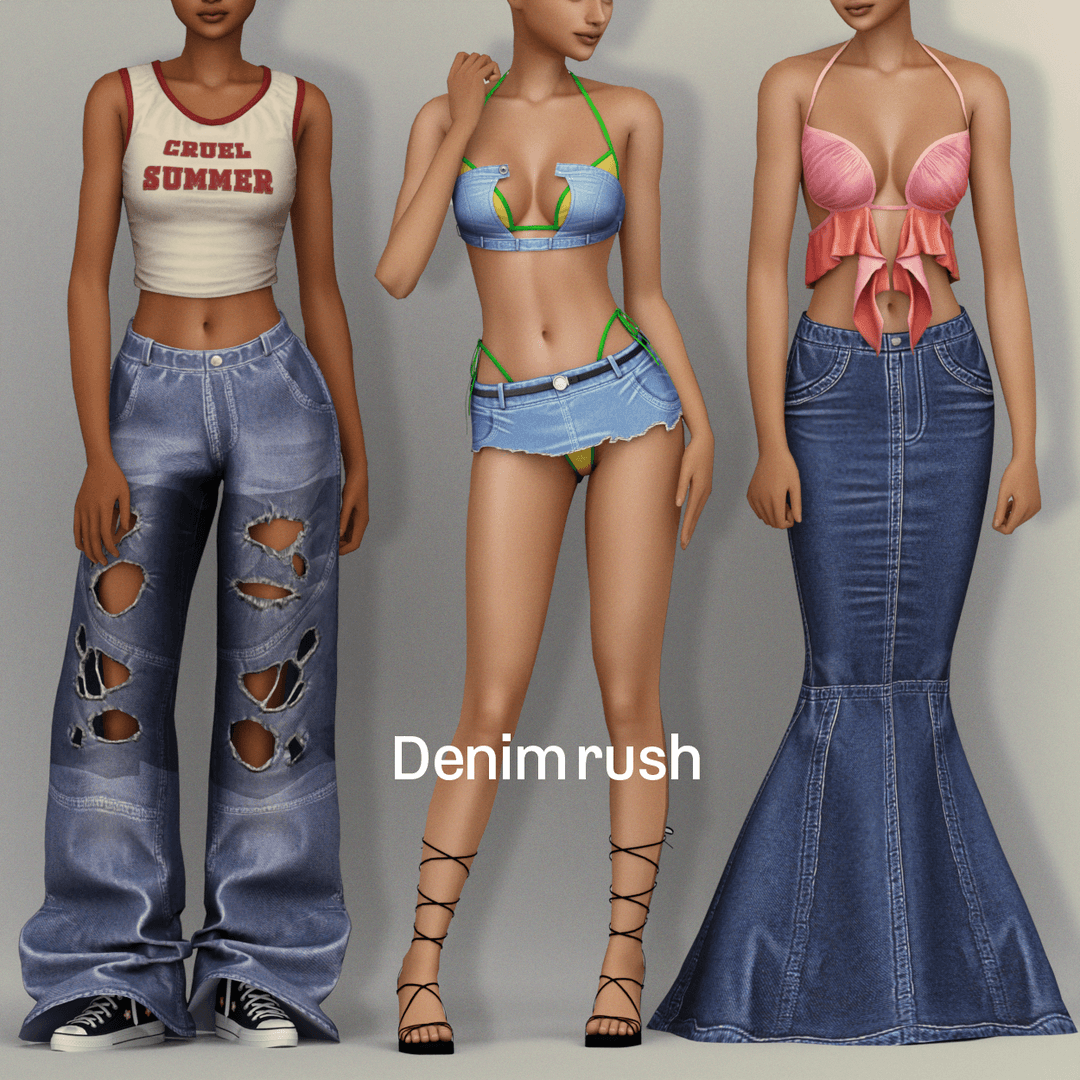Коллекция одежды Denim Rush CC collection